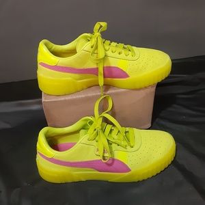Lime Punch Neon PUMA Cali '90s Style Size 10